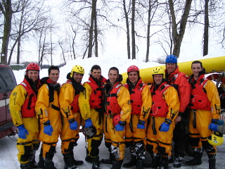 Formation en sauvetage sur glace, Boisbriand, Québec - 2011