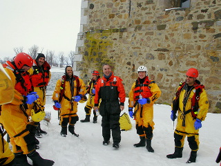 Formation en sauvetage sur glace, Chambly, Québec - 2009