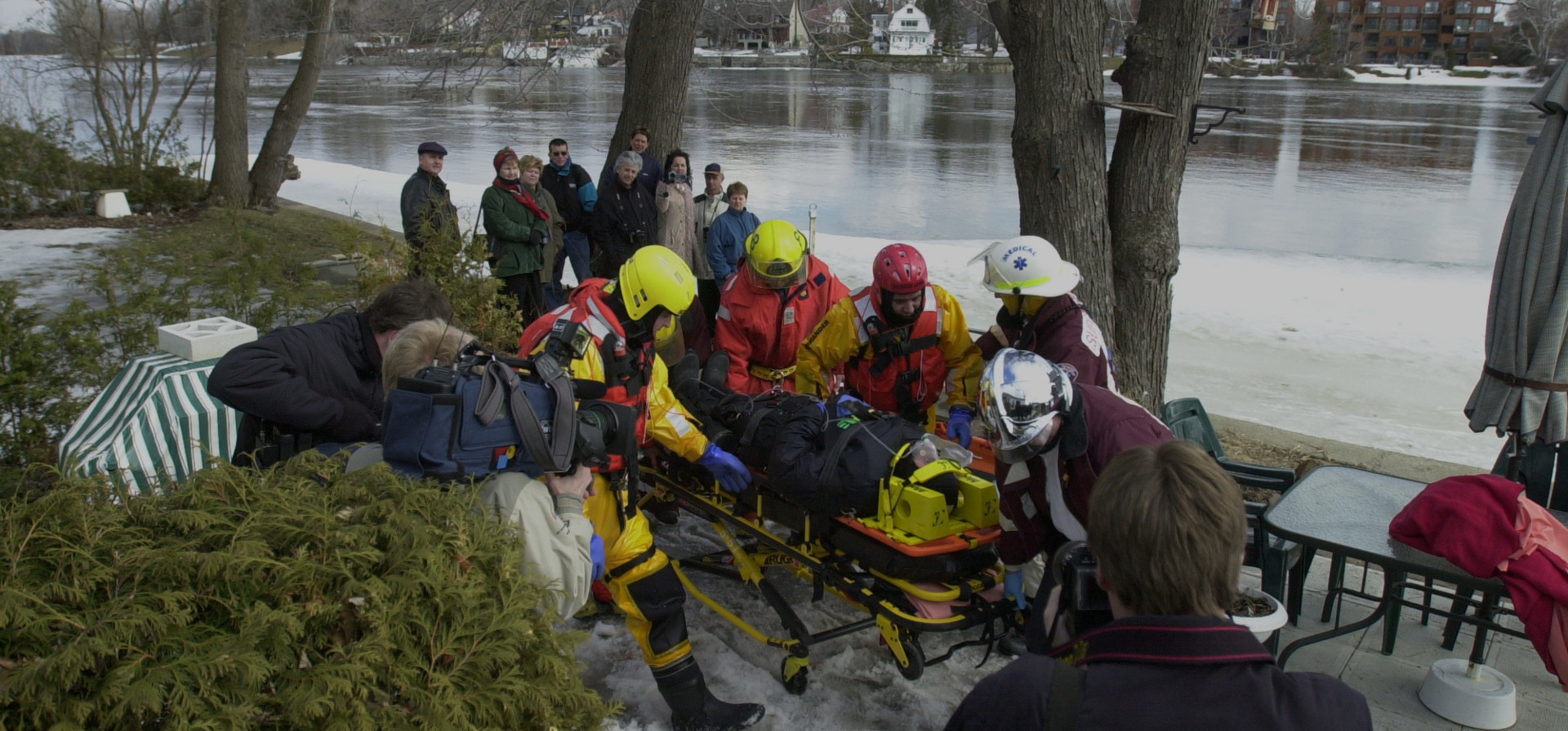 Simulation de sauvetage nautique au Québec